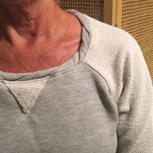 Anthropologie & T.la sweatshirt with neck detail